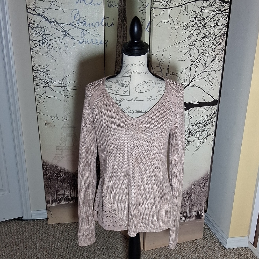 Calvin Klein Women's V-Neck Sweater - Cream